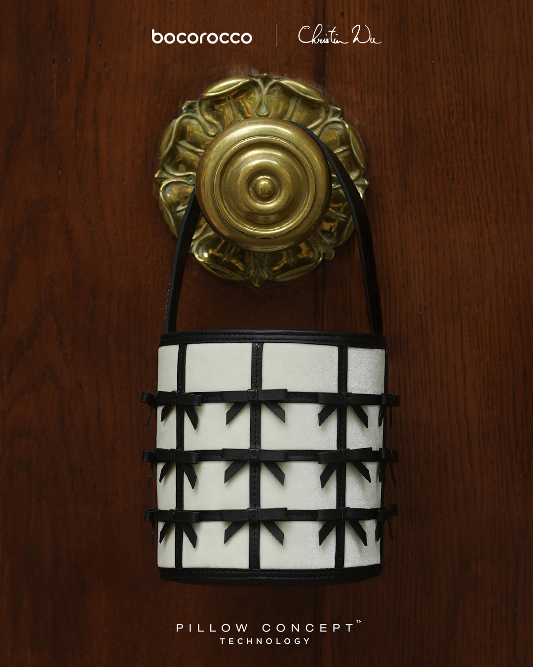 Bocorocco x Christin Wu - Tas Selempang Bahu Bucket Bow