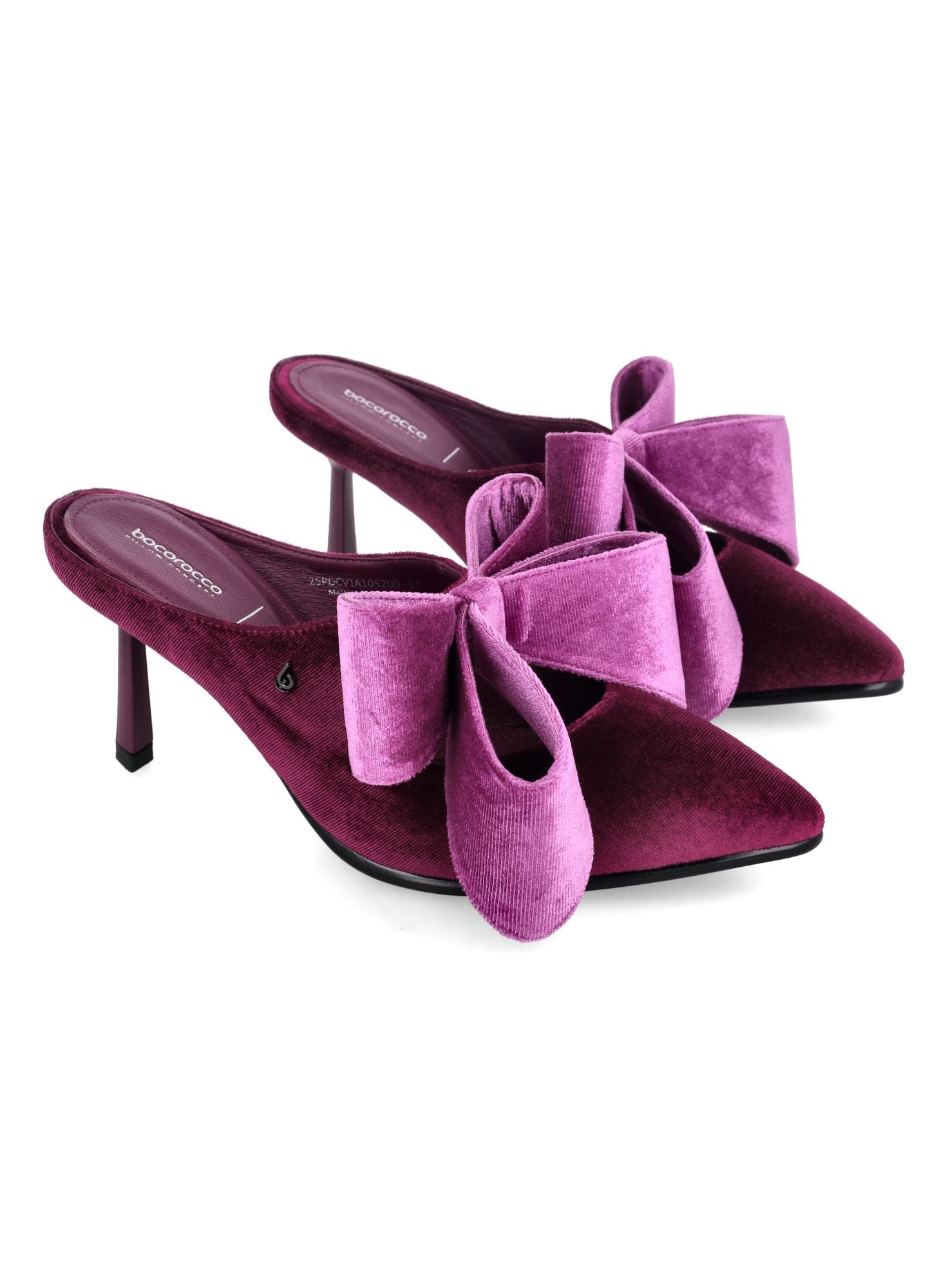 Bocorocco x Christin Wu D.Civita 105 & 05 - Sepatu Heels Velvet (105) Leather (05) Toe Sling Back Pita- Nyaman & Halal