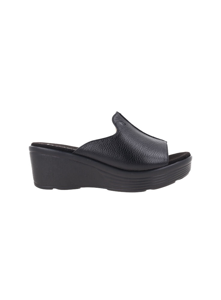 D. MARCELLA 02 NERO - SEPATU SANDAL WEDGES WANITA CASUAL - NYAMAN & HALAL