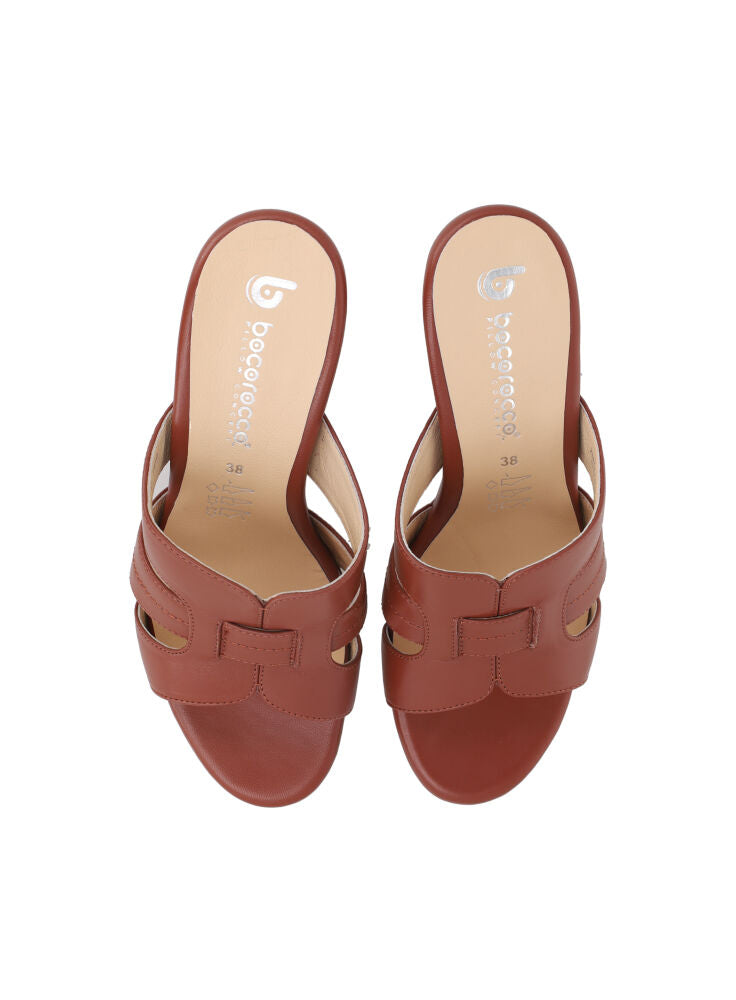 Bocorocco D. Liliana 100 tan - Heel Suede Heel Pesta