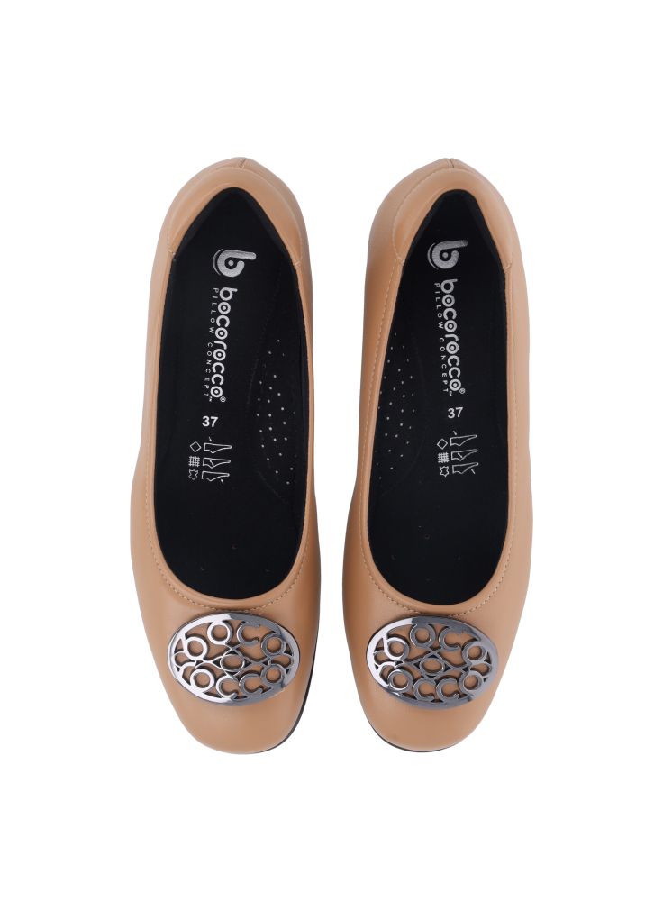 D. Arabela 08 Cognac Scuro - Sepatu Wedges Wanita