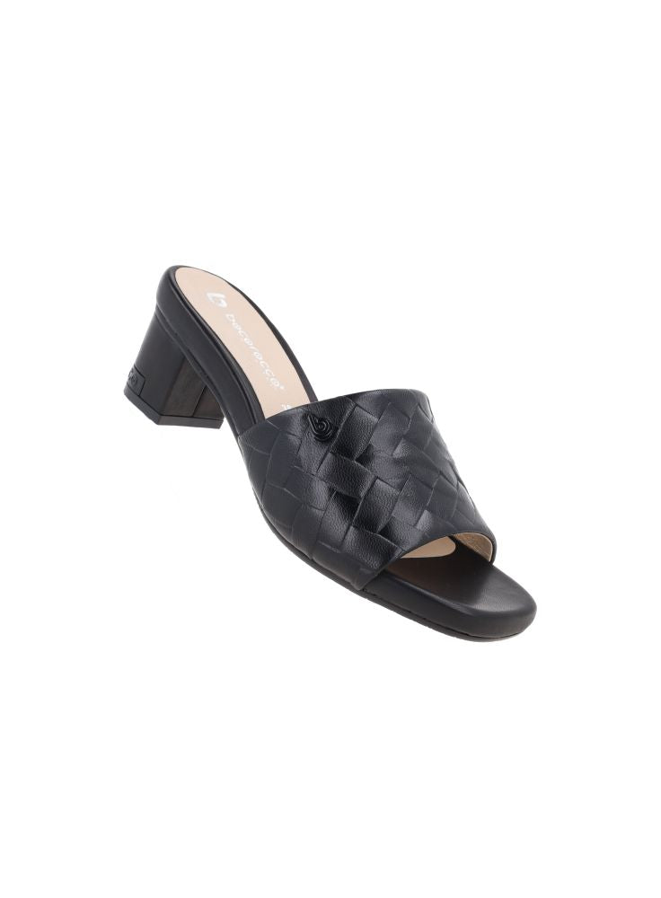 BOCOROCCO D. MELISA 75 NERO - SEPATU HEELS OPEN TOE WANITA CASUAL - NYAMAN & HALAL