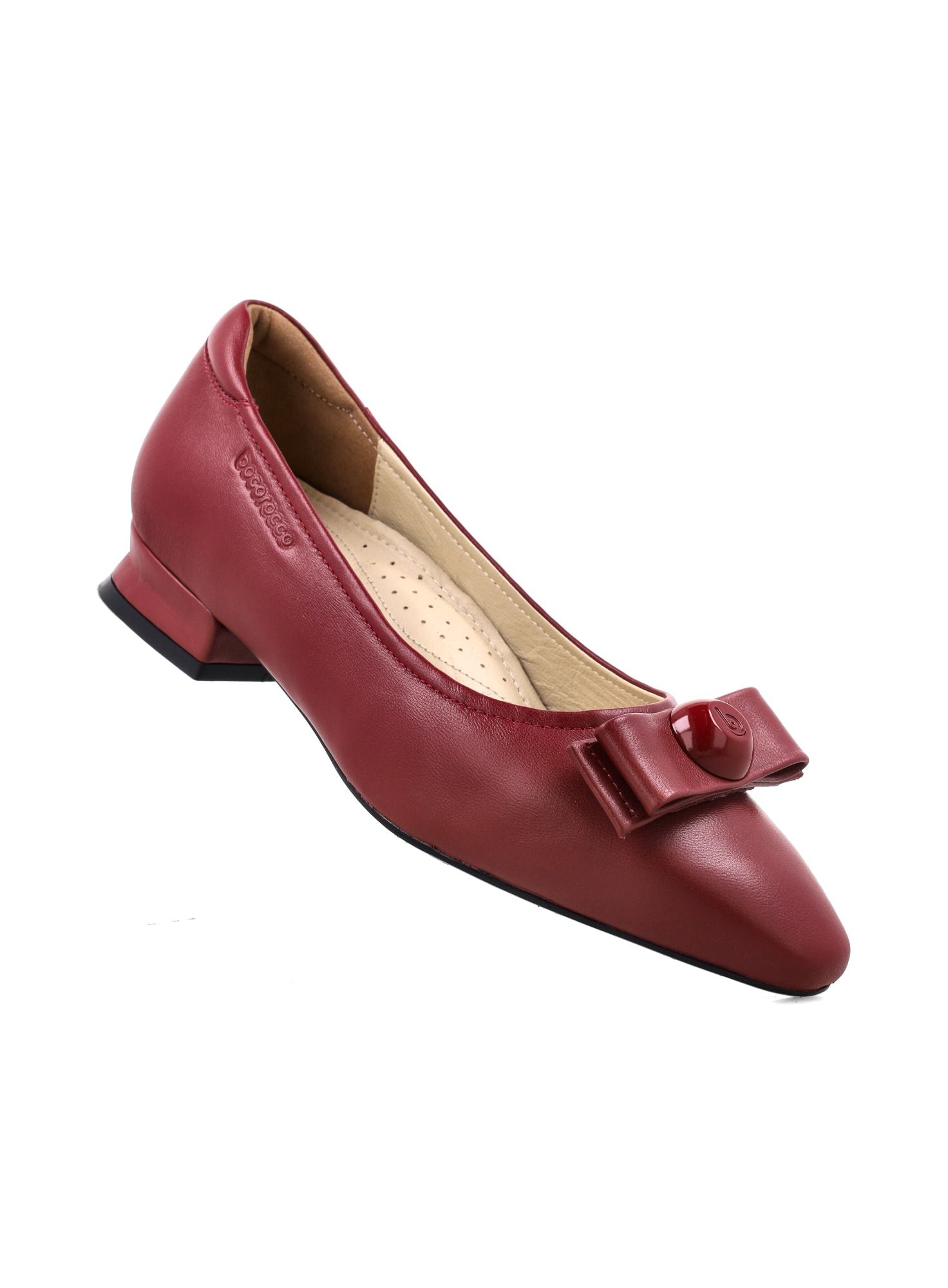 Bocorocco D. Emma 101A Rosso Scuro - Sepatu Wedges Wanita Formal Casual Daily - Halal & Nyaman