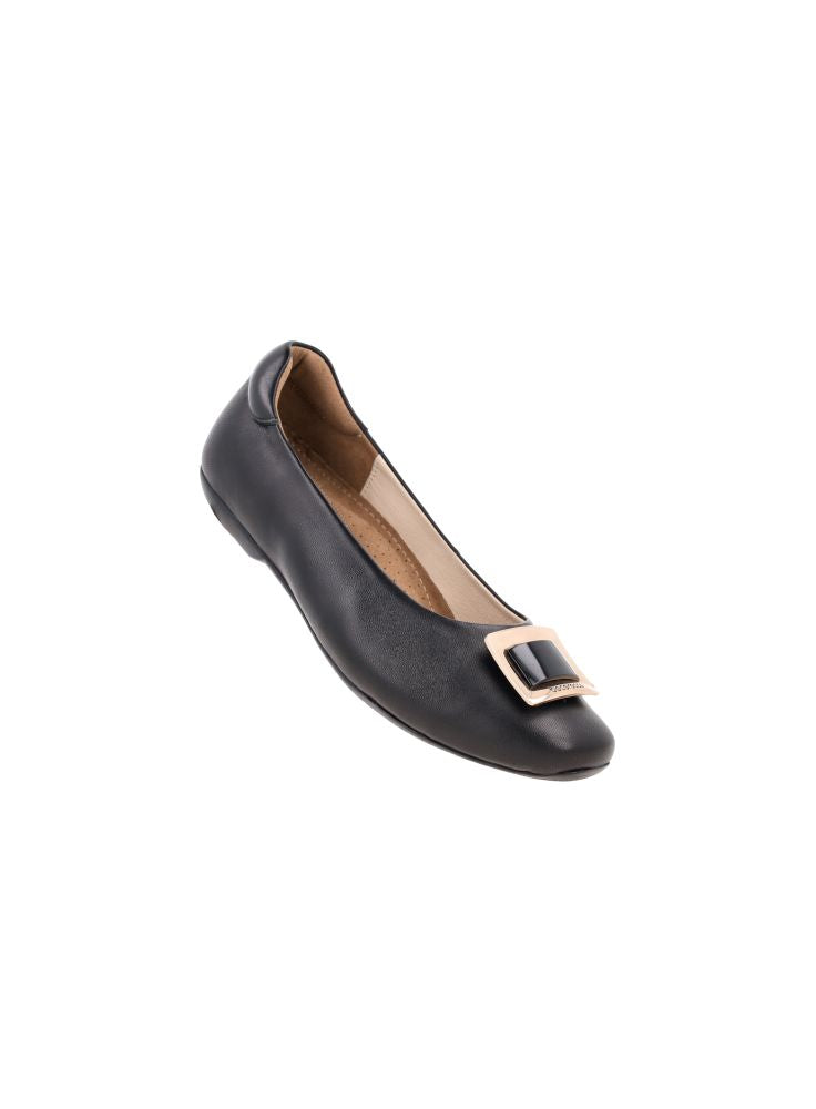 Bocorocco D. Luciana 167 Nero - Flatshoes Kulit