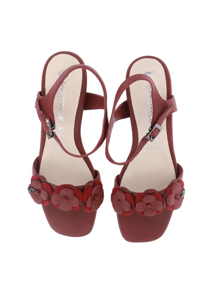 Bocorocco D. Melisa 19 Marrone Size 39 - Sepatu Heels Open Toe Wanita Casual - Nyaman & Halal