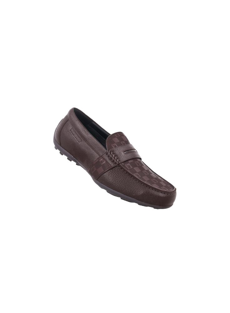 Bocorocco U. Falco Cal 313 Testa Di Moro Scuro Size 40 - Sepatu Loafers Pria Kulit Formal Daily Casual - Halal & Nyaman