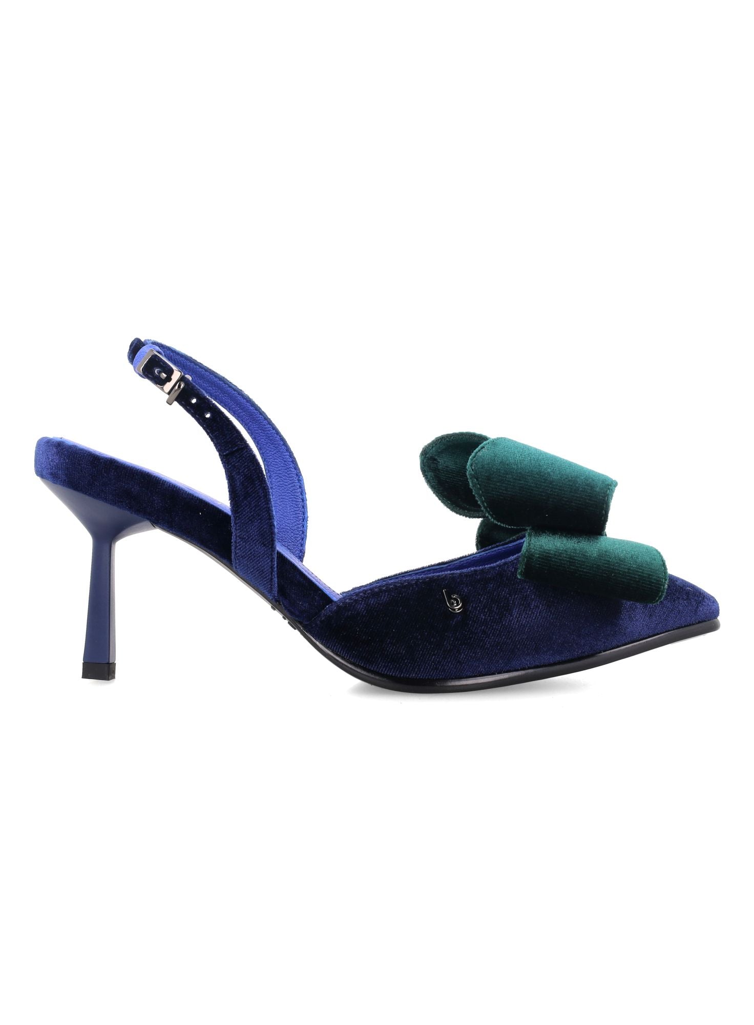 Bocorocco x Christin Wu D.Civita 104 - Sepatu Heels Velvet Toe Sling Back Pita - Nyaman & Halal