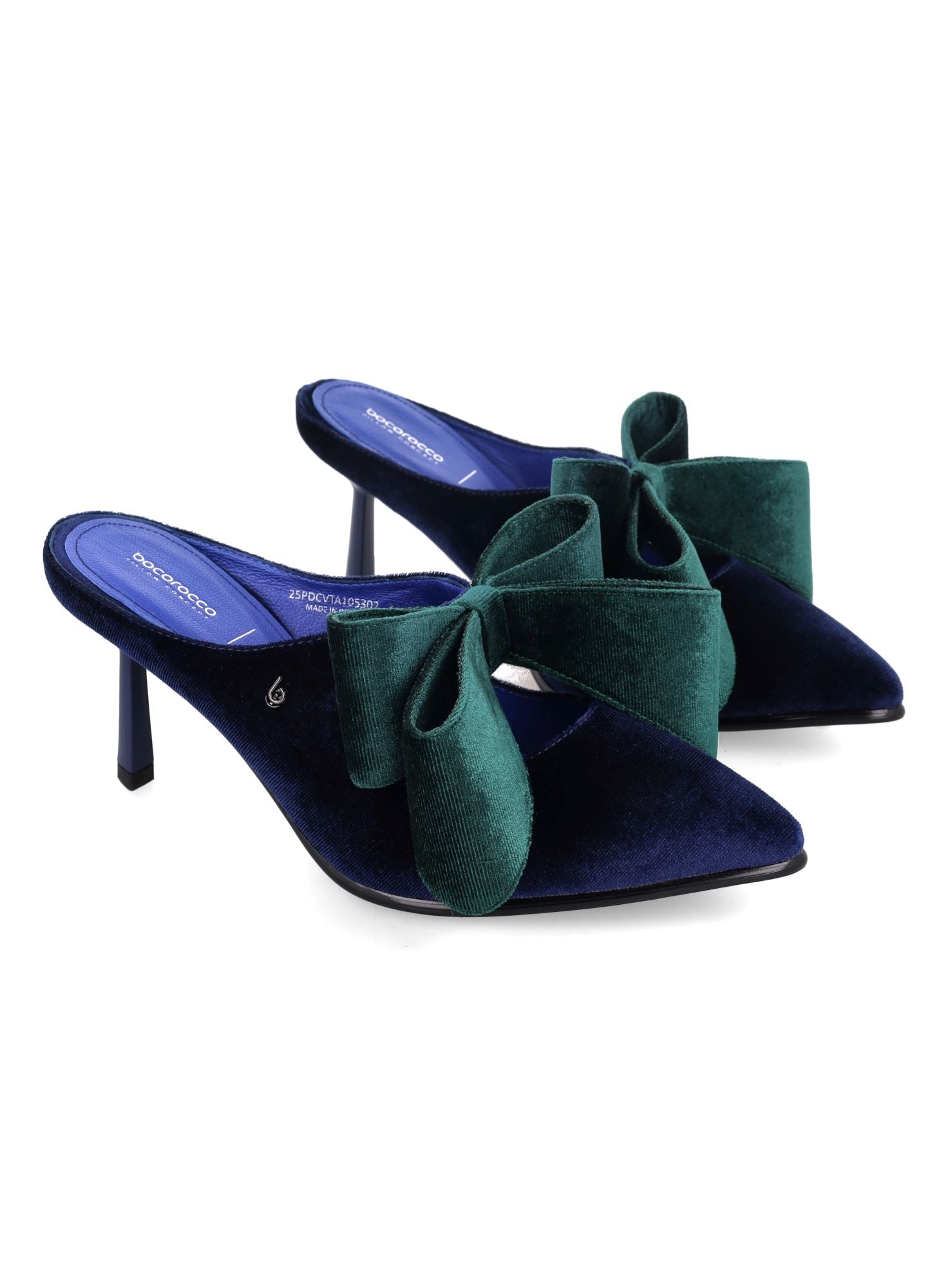 Bocorocco x Christin Wu D.Civita 105 & 05 - Sepatu Heels Velvet (105) Leather (05) Toe Sling Back Pita- Nyaman & Halal