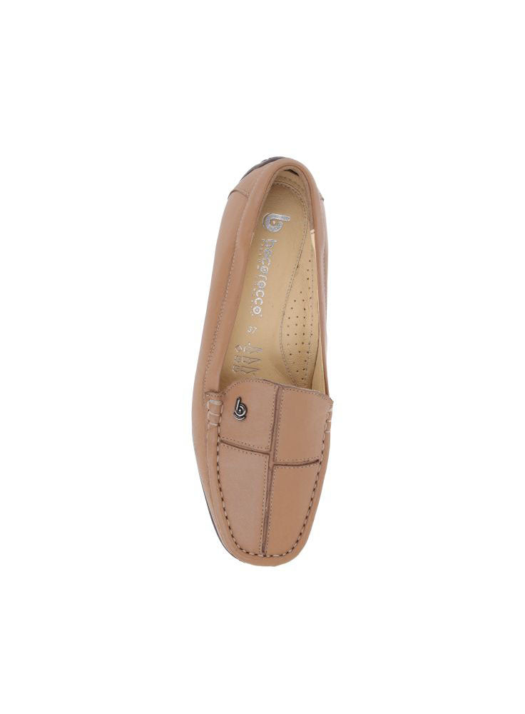 D. Falco 37 Cognac - Loafer Wanita Kulit