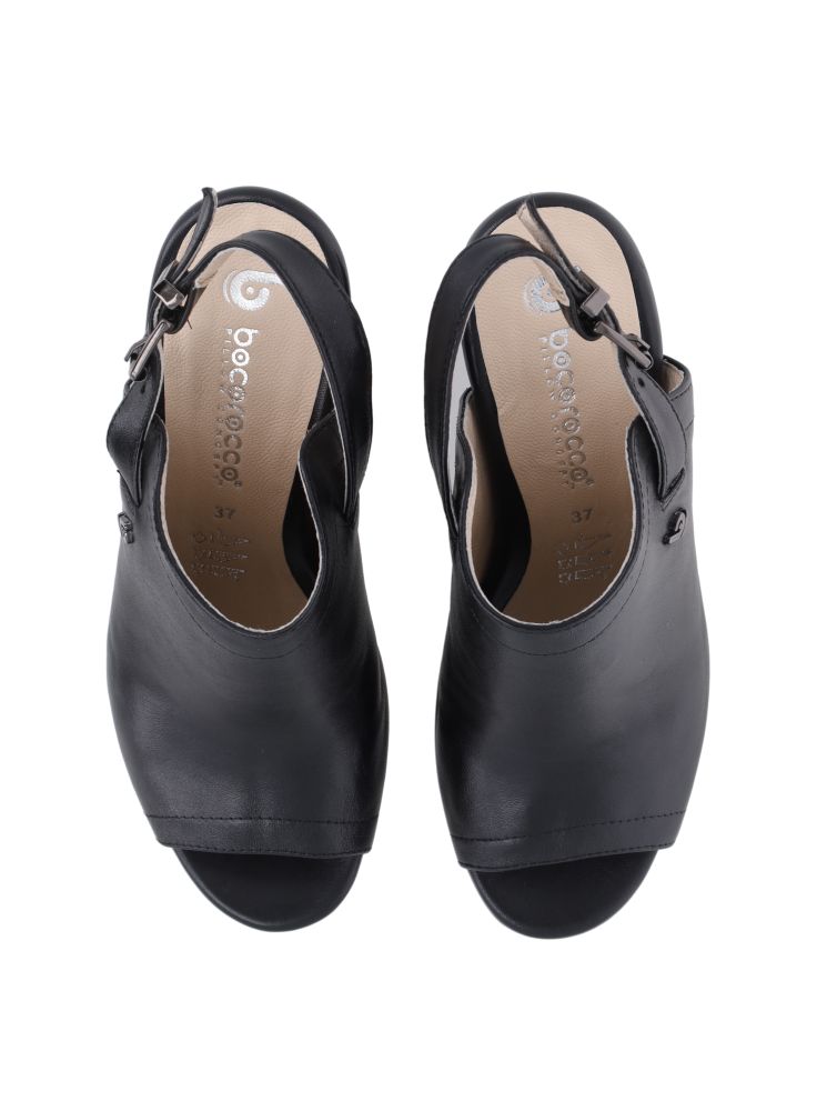 Bocorocco D. Liliana 27 Nero - Sepatu Heels Chunky Big Wanita - Halal & Nyaman