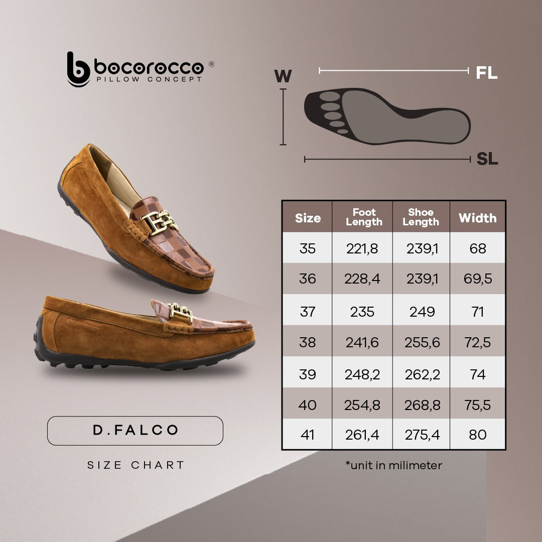 D. Falco 33 Bronzo - Loafer Wanita Kulit