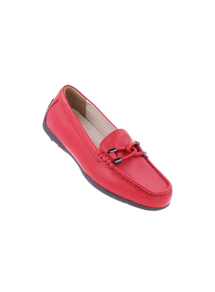 D. Falco 32 Rosso- Loafer Wanita Kulit