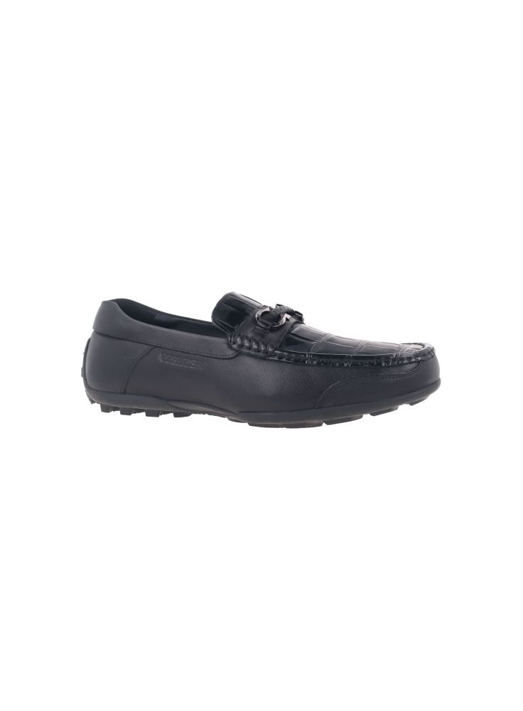Bocorocco U. Falco Cal 09 Nero - Sepatu Loafers Pria Kulit Formal Daily Casual - Halal & Nyaman