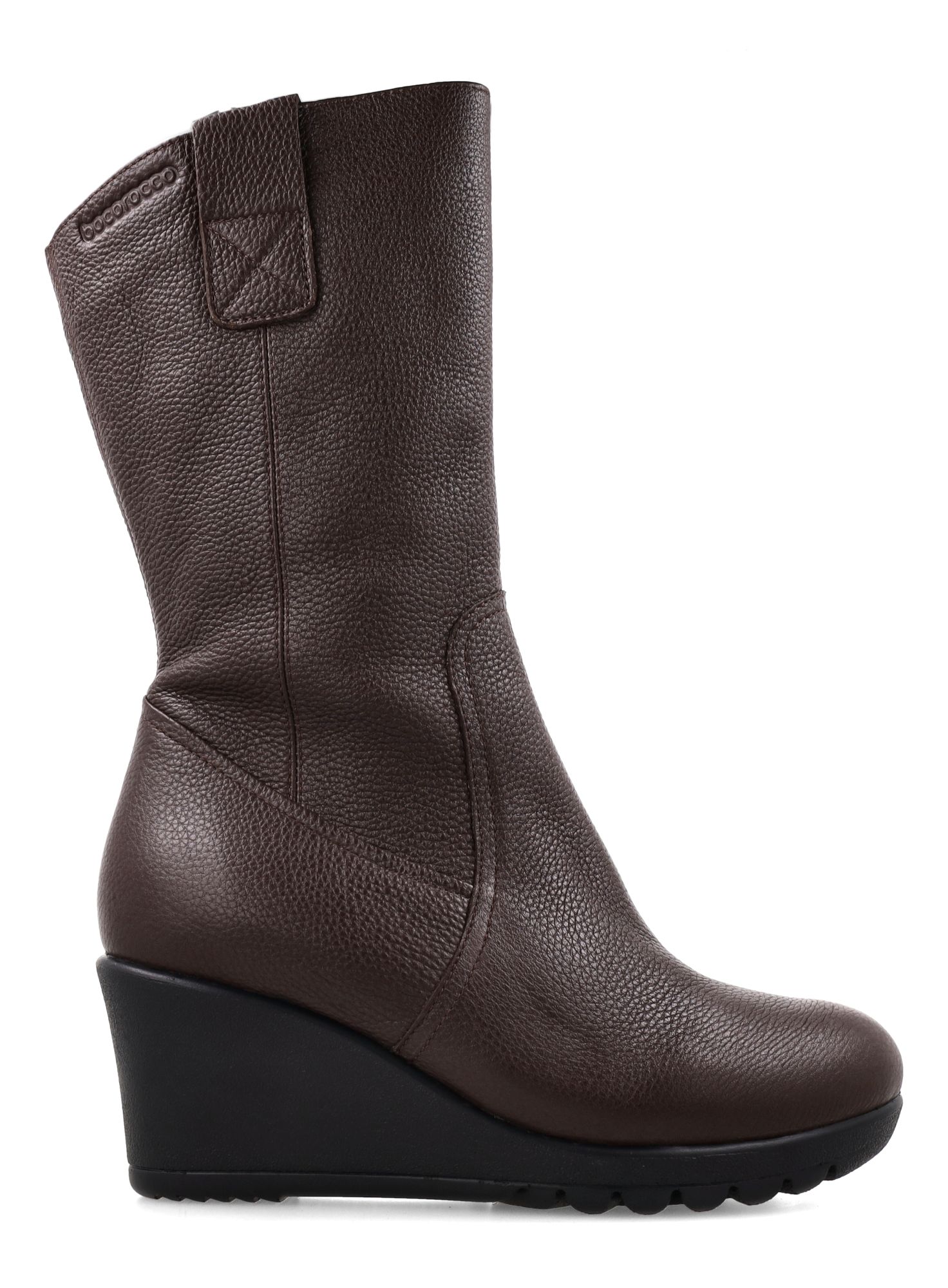 Bocorocco D. Bologna 04 Testa Di Moro Opaco - Boot Wanita Kulit Asli Warna Coklat