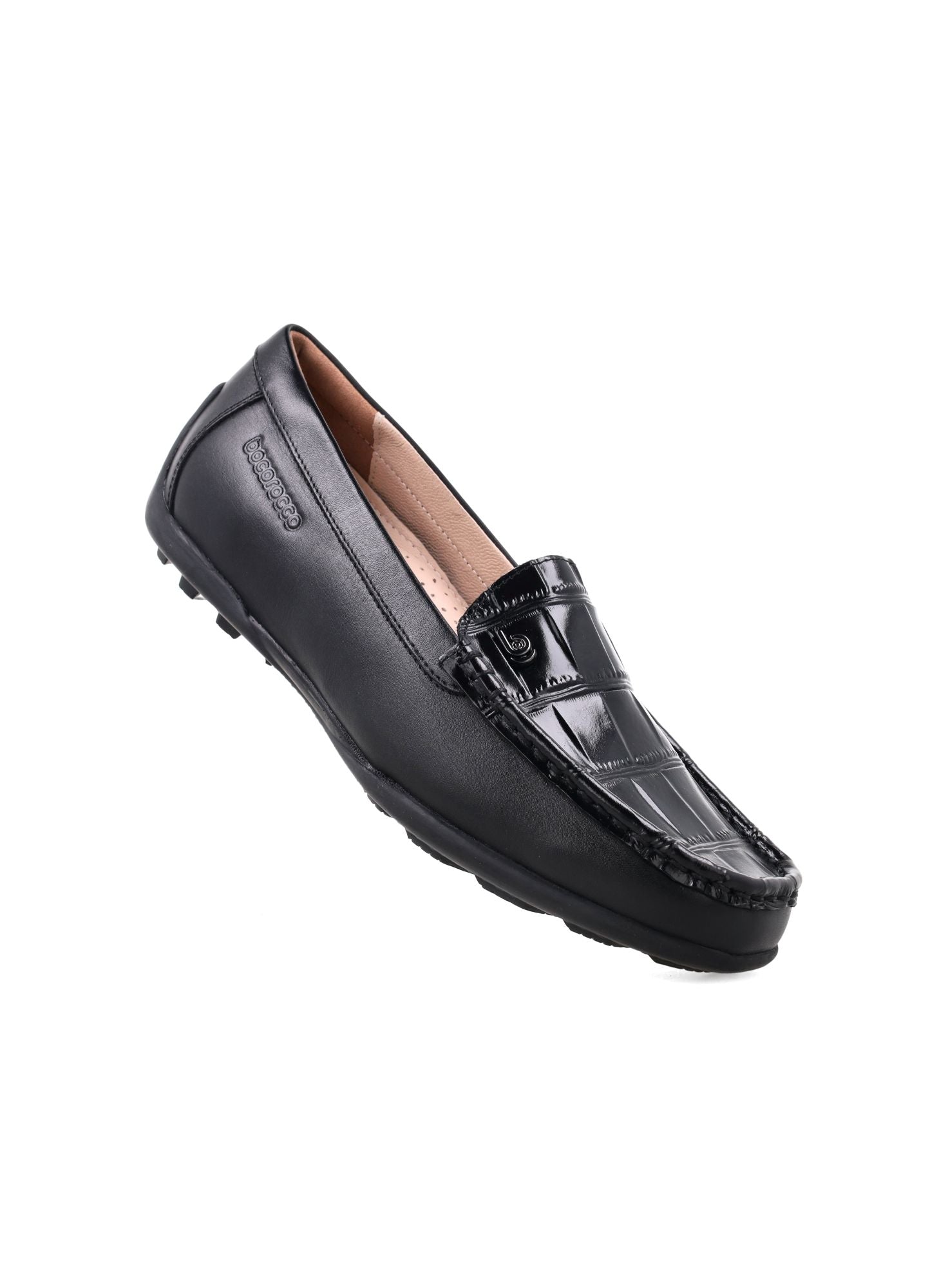 D. Falco 33 Nero opaco - Loafer Wanita Kulit