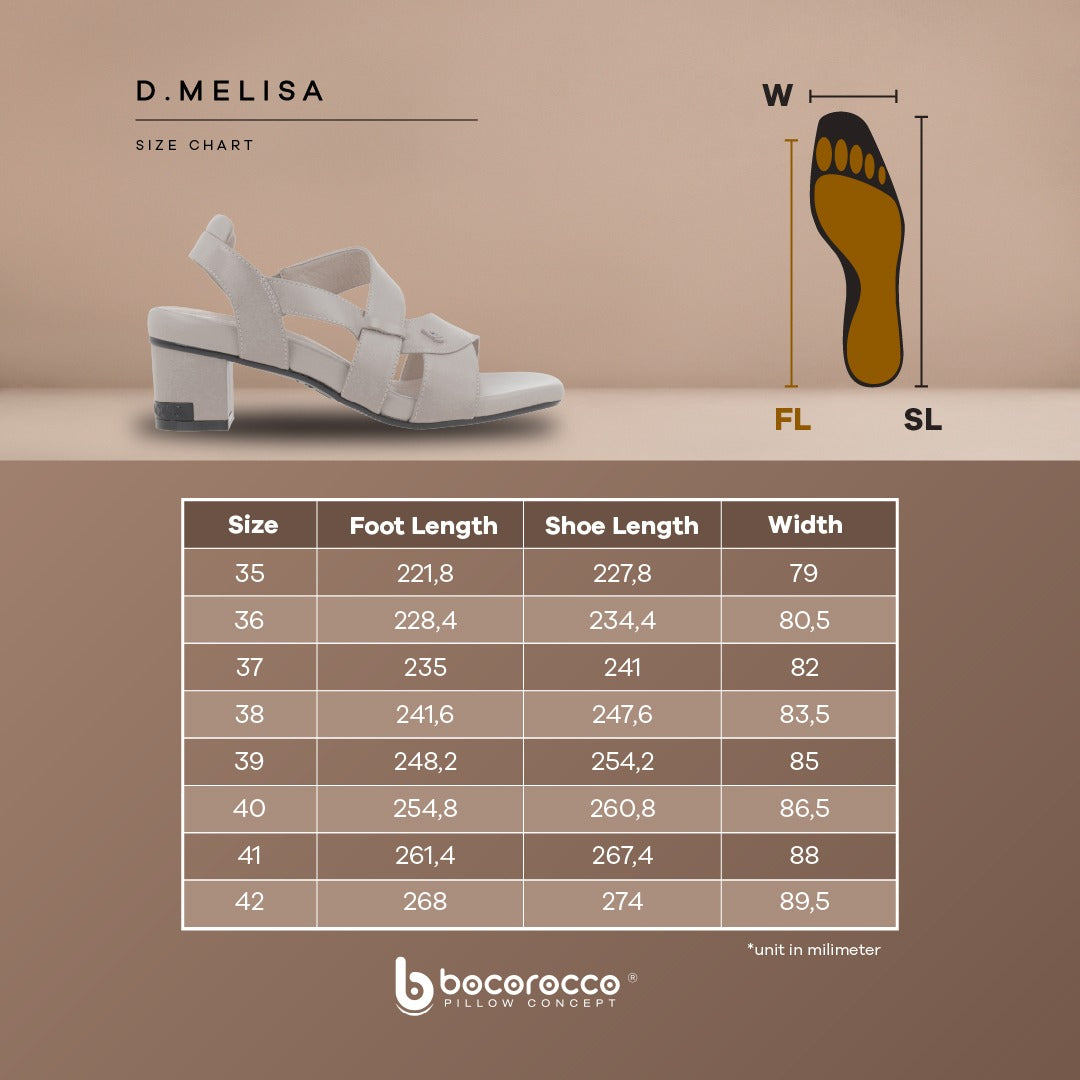 Bocorocco D. Chiara 15 nero  Size 37- Sepatu Heel Wanita