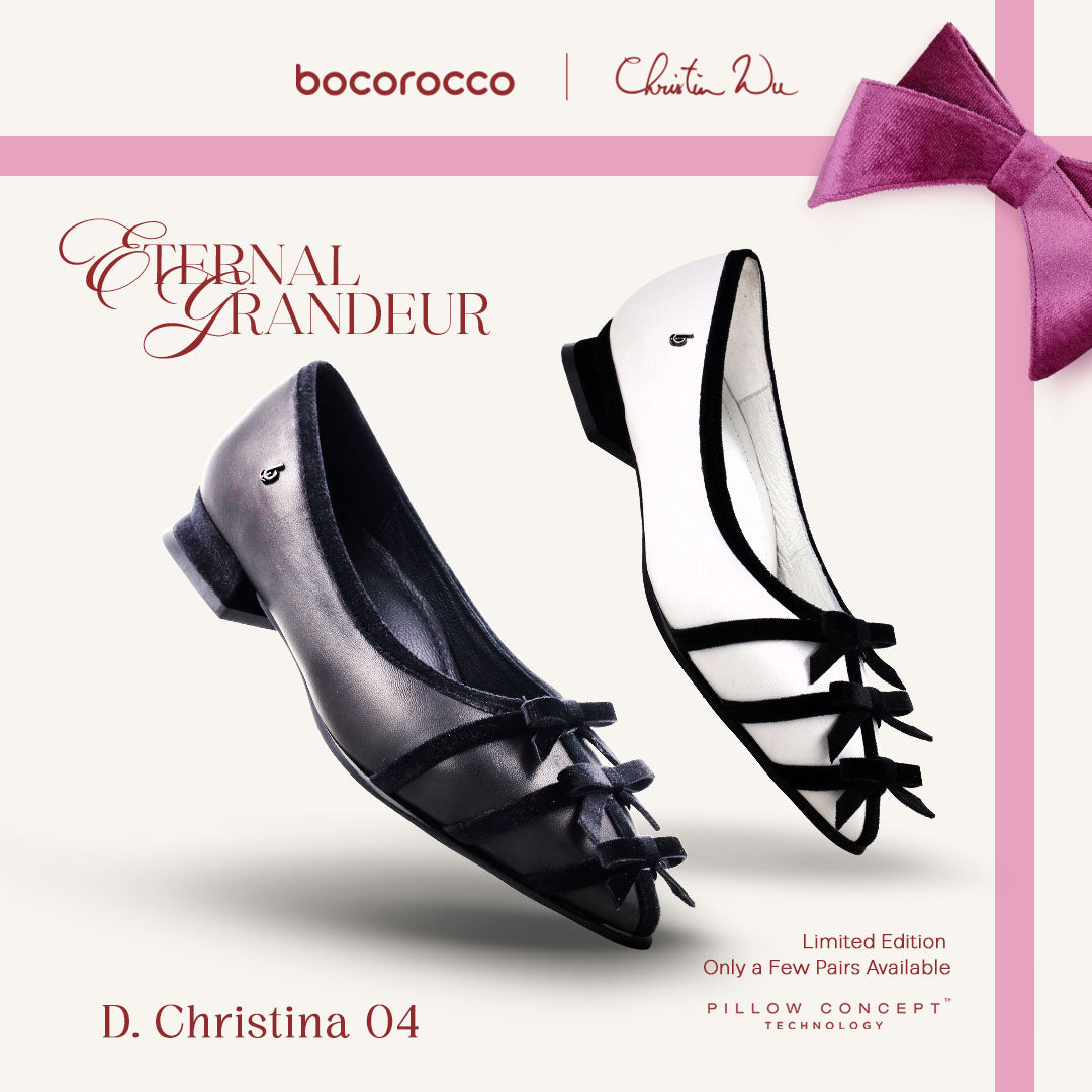 Bocorocco x Christin Wu D. Christina 04 - Sepatu Velvet Pump Shoes Pita - Nyaman & Halal
