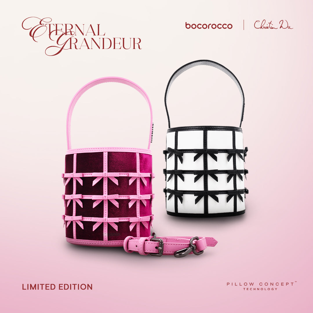 Bocorocco x Christin Wu - Shoulder Sling Bucket Bow Bag