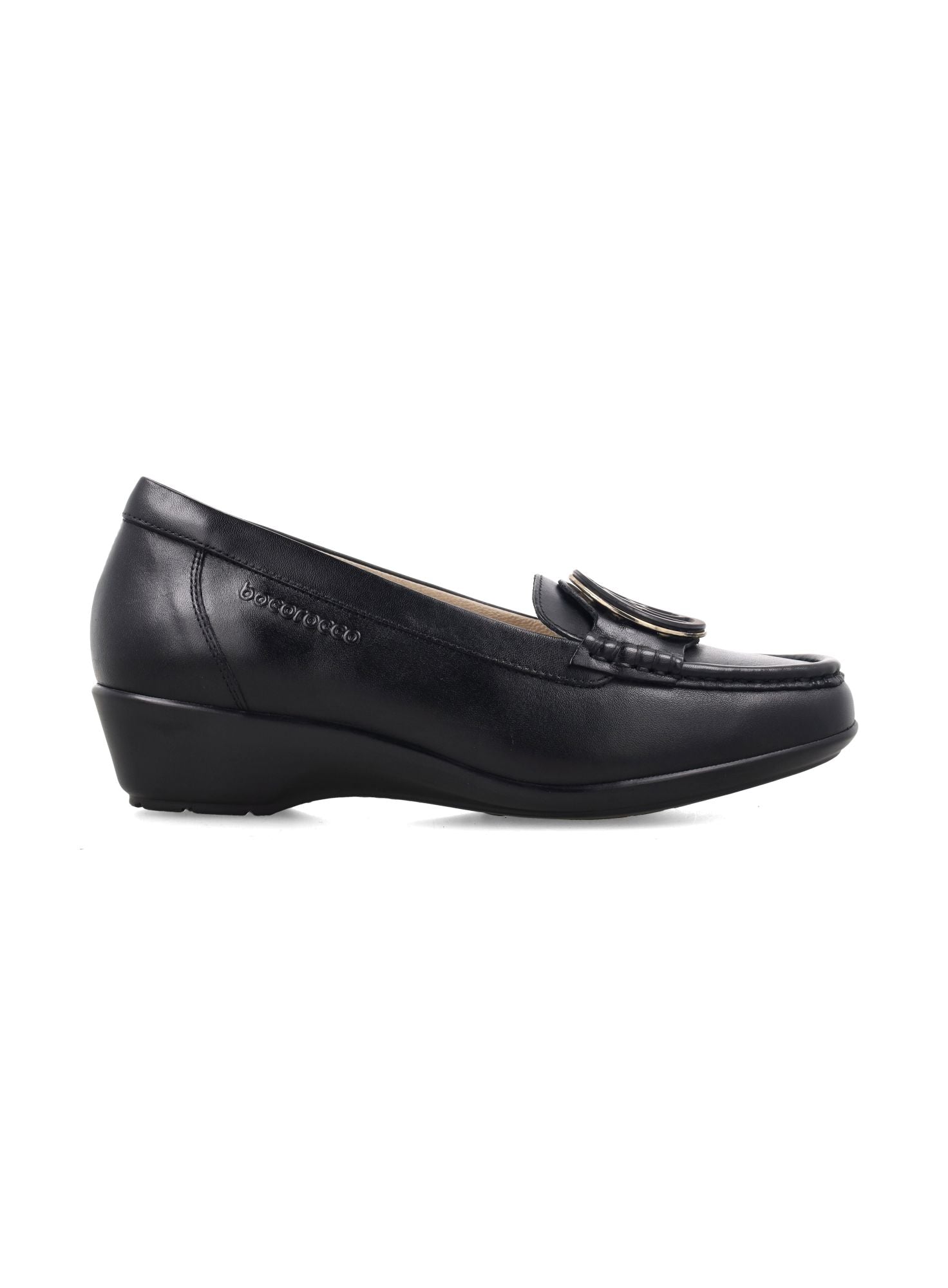 Bocorocco D. Arabela 42 Nero - Sepatu Wedges Wanita Formal Casual Daily - Halal & Nyaman