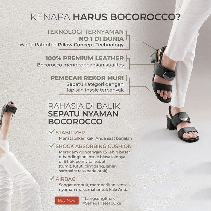 Bocorocco D. Chiara 16 Navy  Size 38- Sepatu Heels