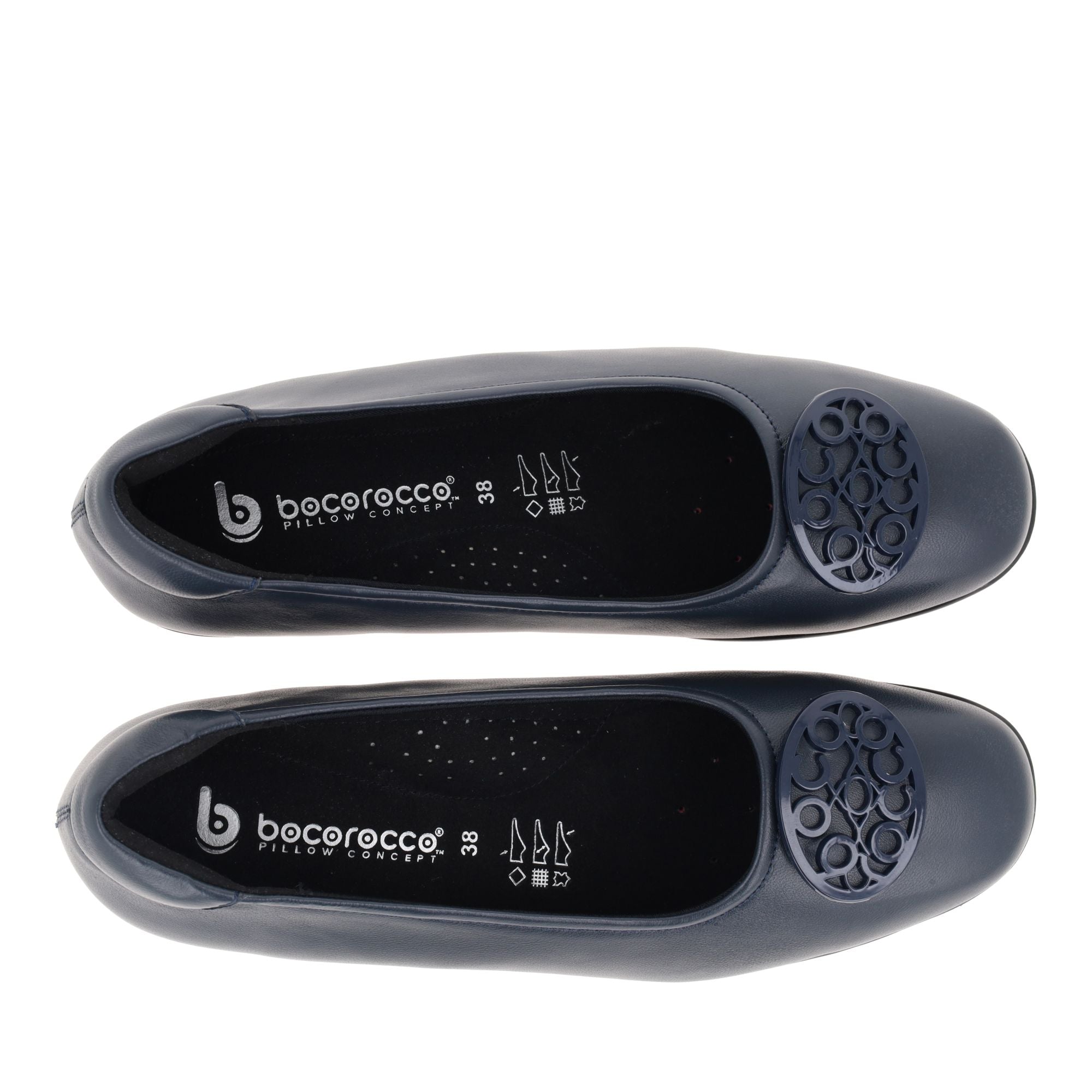 Bocorocco D. Arabela 08 navy - Sepatu Wedges Wanita