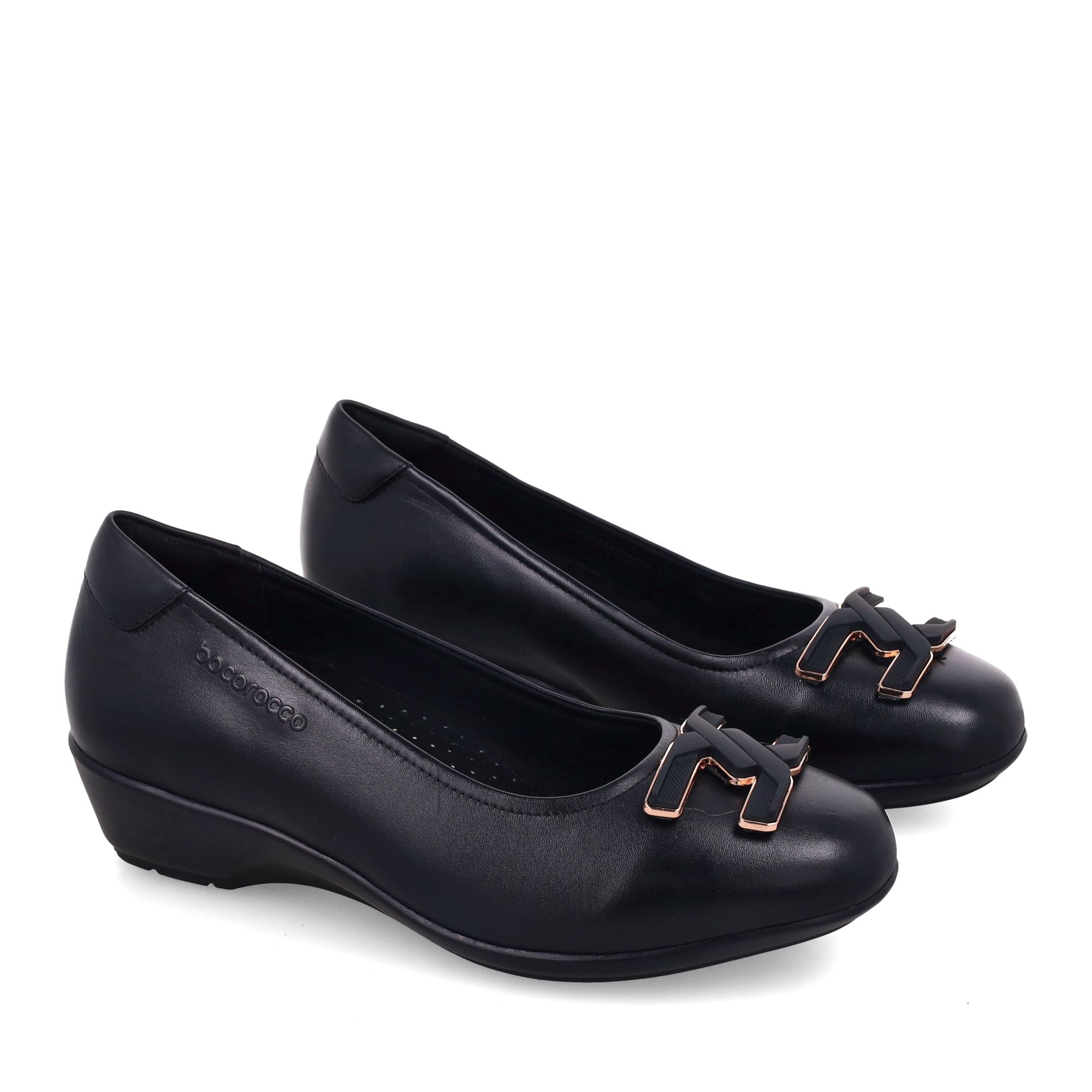 Bocorocco D. Arabela 37A Nero - Wedges Wanita