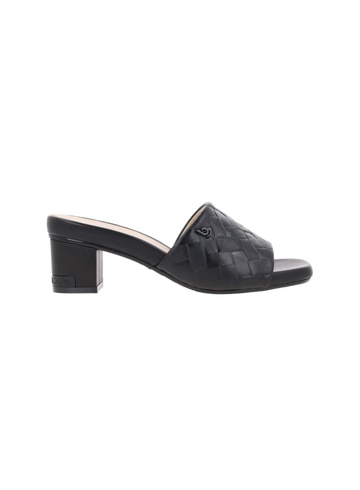 D. MELISA 75 NERO - SEPATU HEELS OPEN TOE WANITA CASUAL - NYAMAN & HALAL
