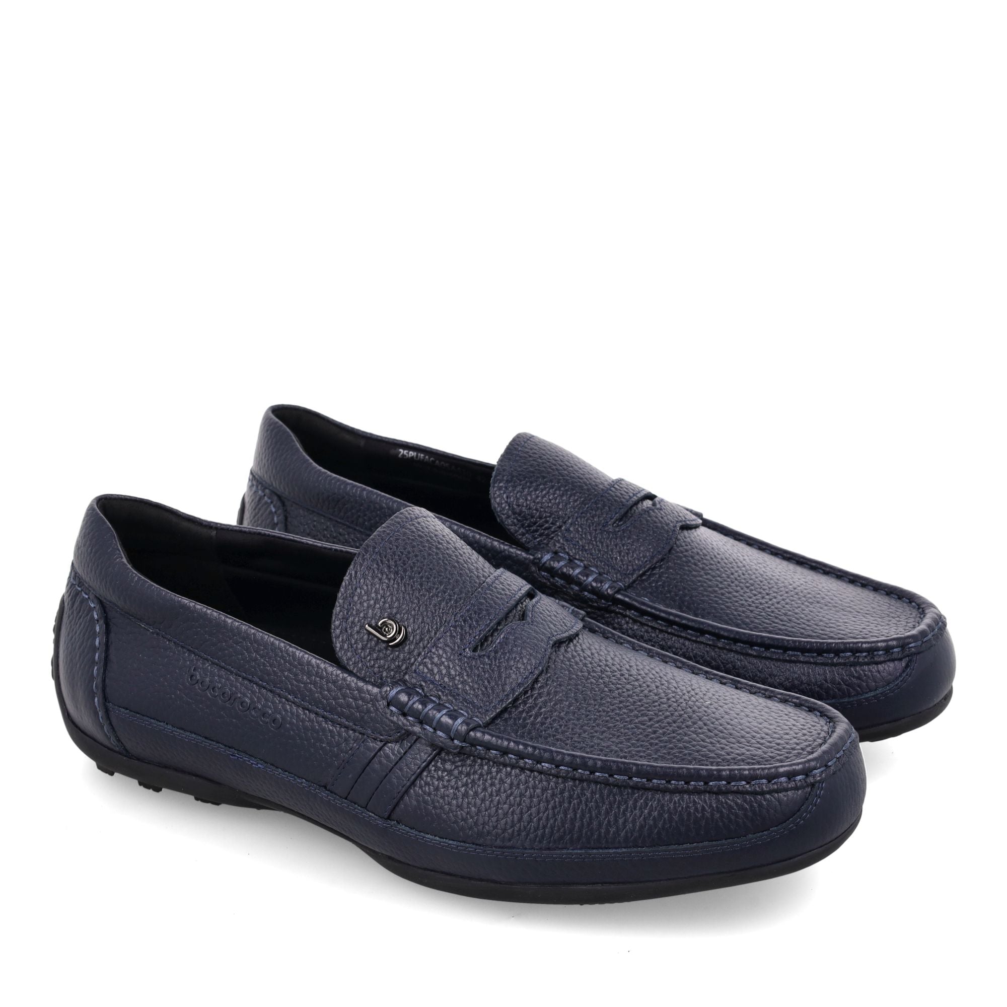Bocorocco U. Falco Cal 05a Navy - Sepatu Loafers Pria Casual Formal Daily - Halal & Nyaman