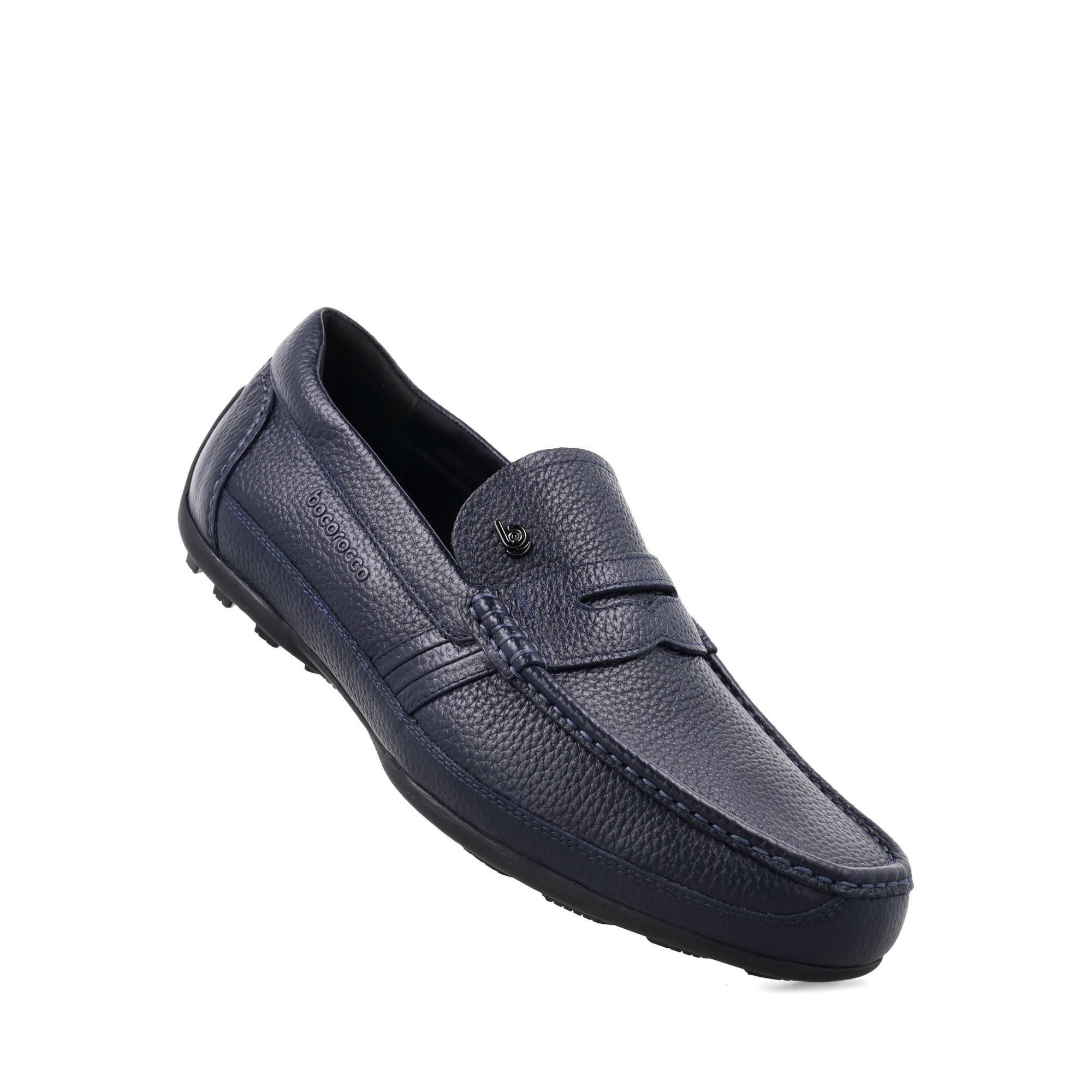 Bocorocco U. Falco Cal 05a Navy - Sepatu Loafers Pria Casual Formal Daily - Halal & Nyaman