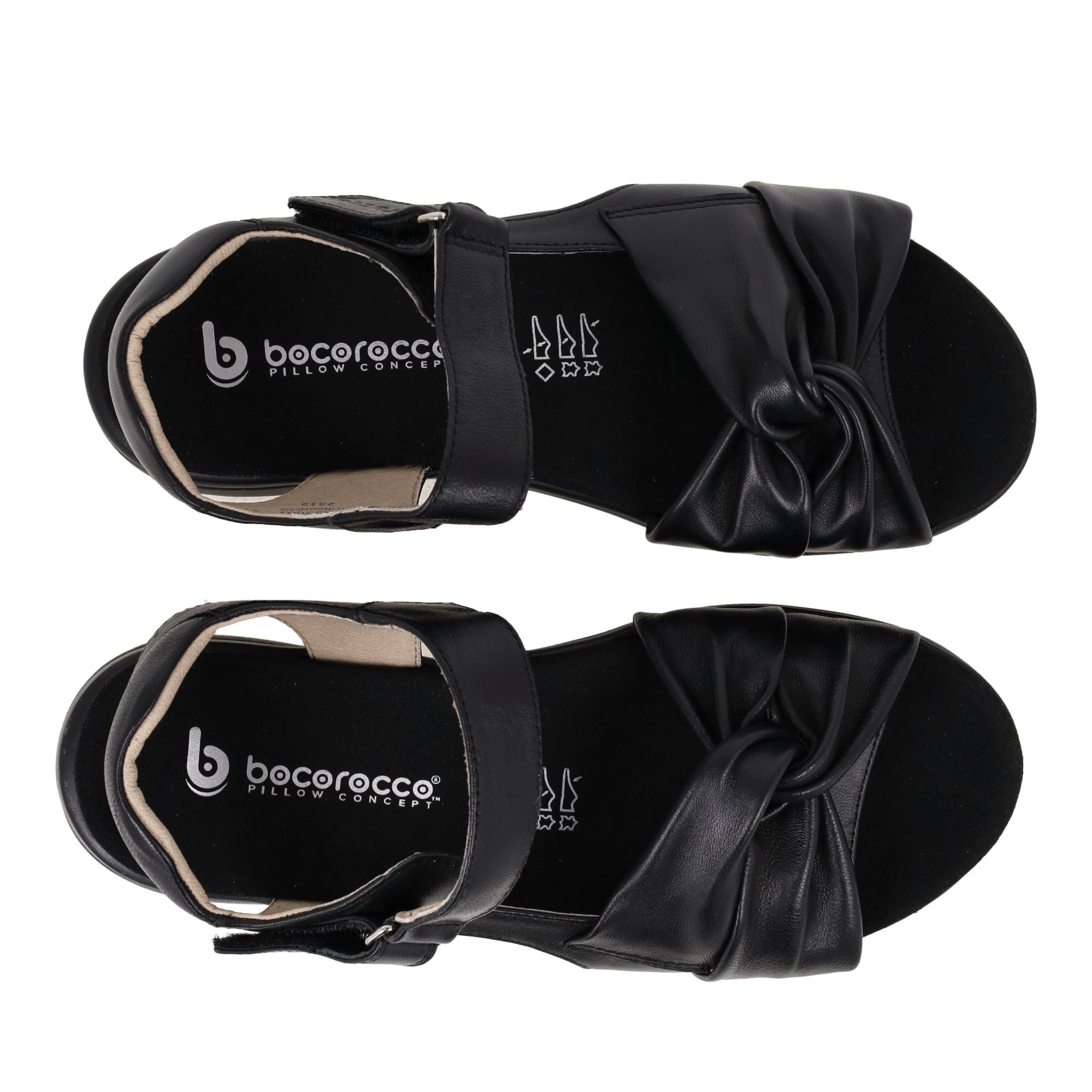 D. VERONA 53 NERO OPACO - SANDAL WANITA CASUAL - NYAMAN & HALAL