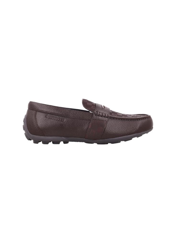 Bocorocco U. Falco Cal 313 Testa Di Moro Scuro - Sepatu Loafers Pria Kulit Formal Daily Casual - Halal & Nyaman