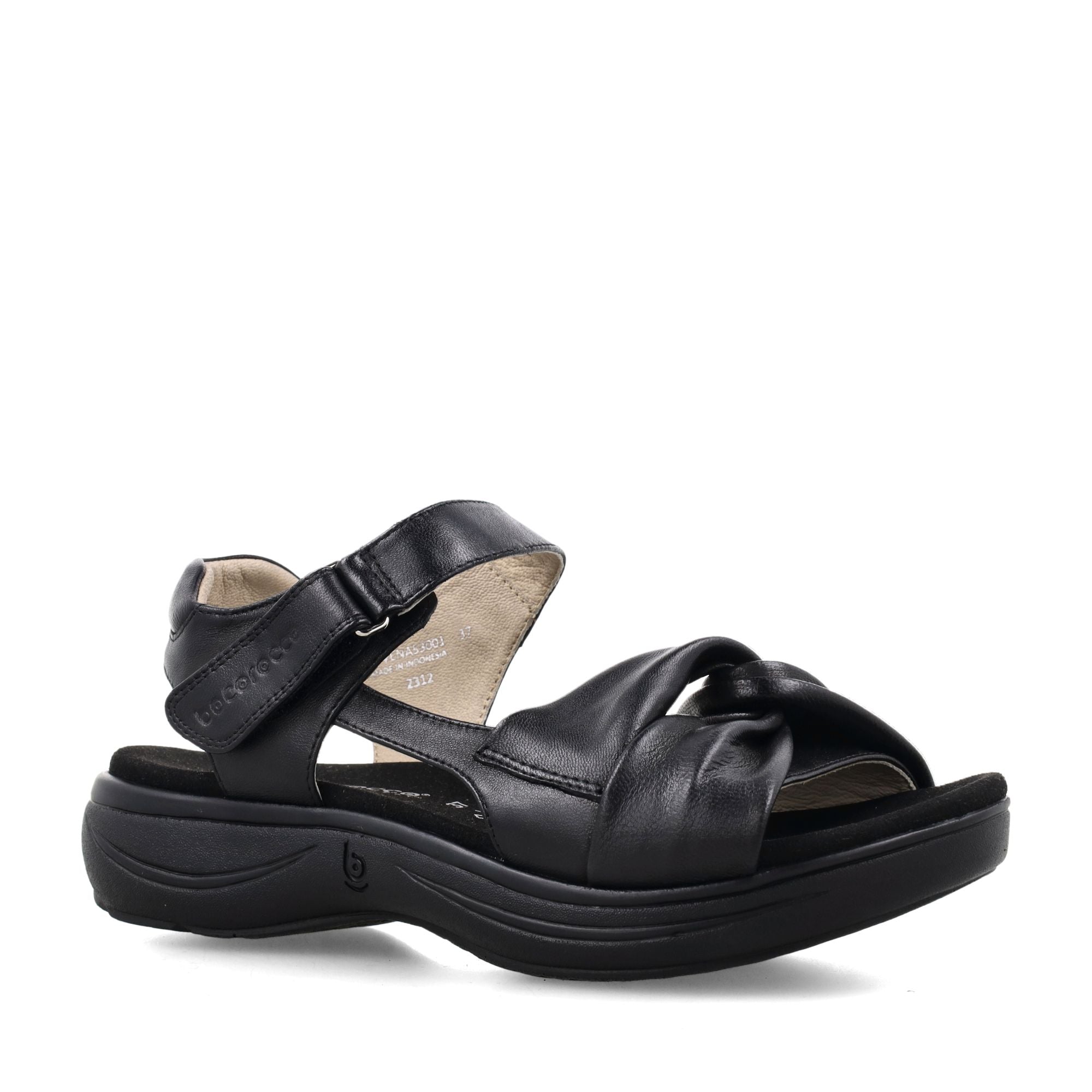 D. VERONA 53 NERO OPACO - SANDAL WANITA CASUAL - NYAMAN & HALAL