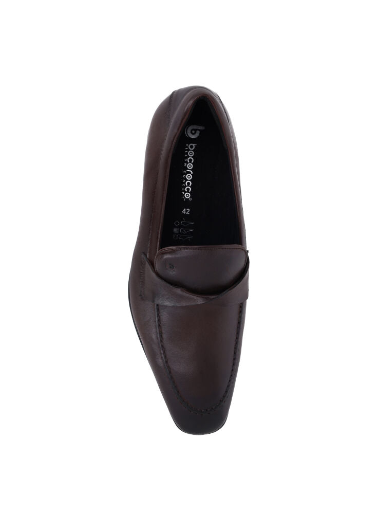 Bocorocco U. Stefano 48 Testa Di Moro - Sepatu Pantofel Pria Formal - Nyaman & Halal "