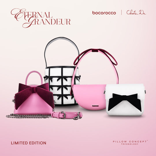 Bocorocco x Christin Wu - Shoulder Sling Bucket Bow Bag