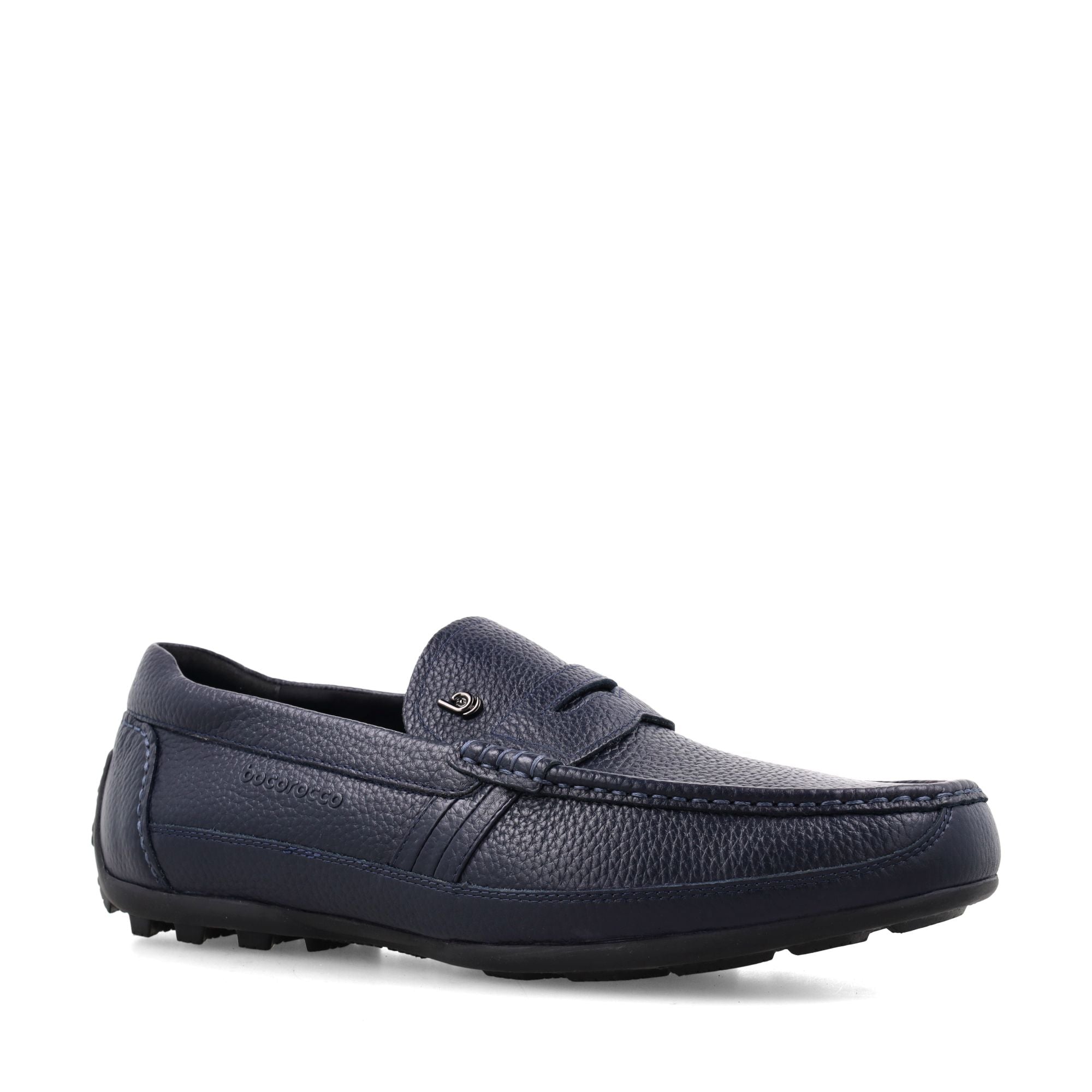 Bocorocco U. Falco Cal 05a Navy - Sepatu Loafers Pria Casual Formal Daily - Halal & Nyaman