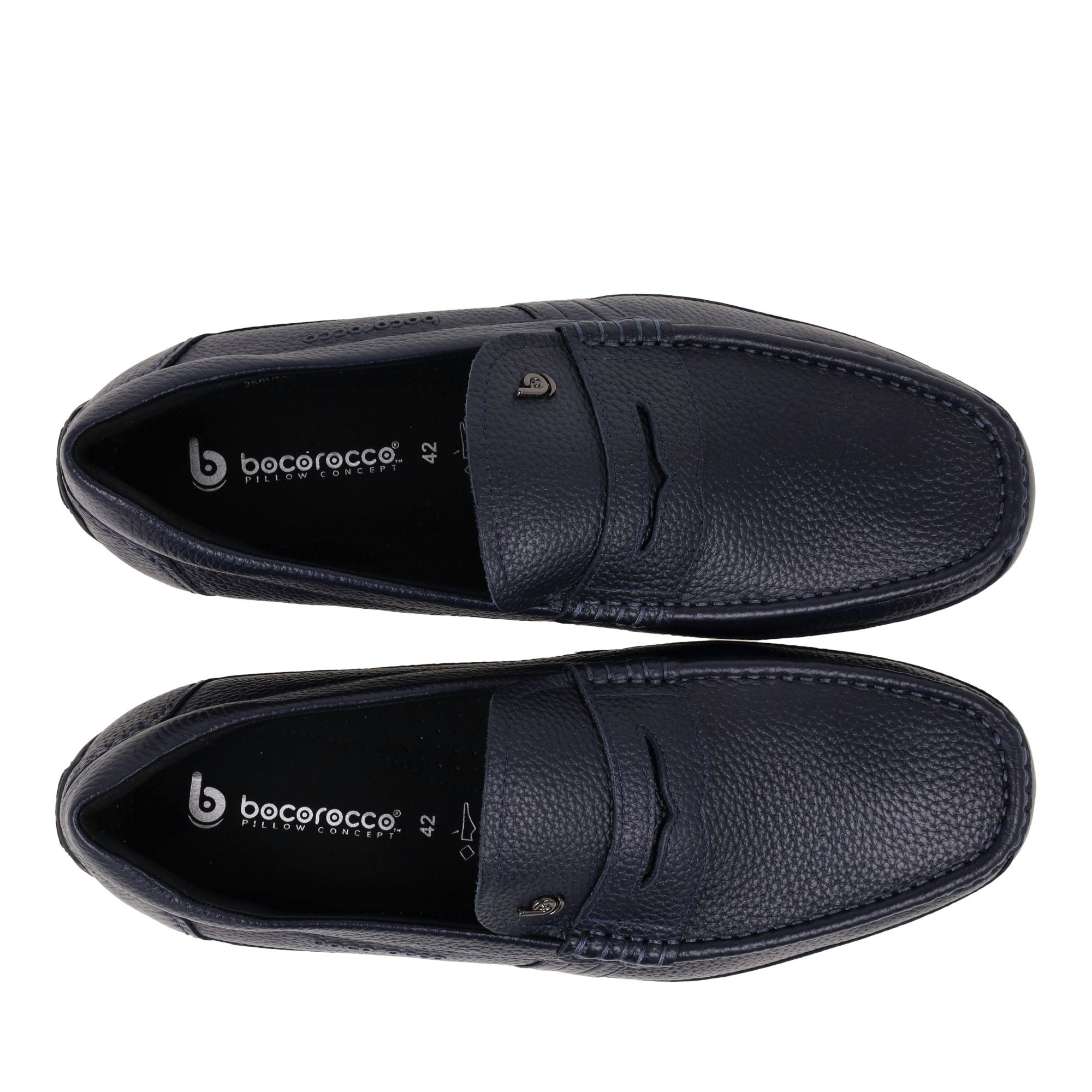 Bocorocco U. Falco Cal 05a Navy - Sepatu Loafers Pria Casual Formal Daily - Halal & Nyaman