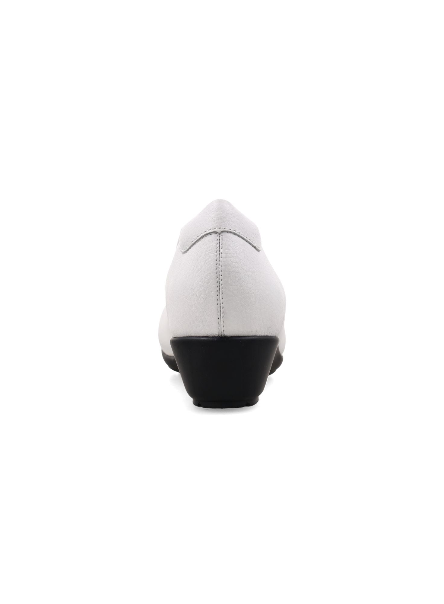 D. Arabela 08 Bianco - Wedges Kulit Asli warna Putih