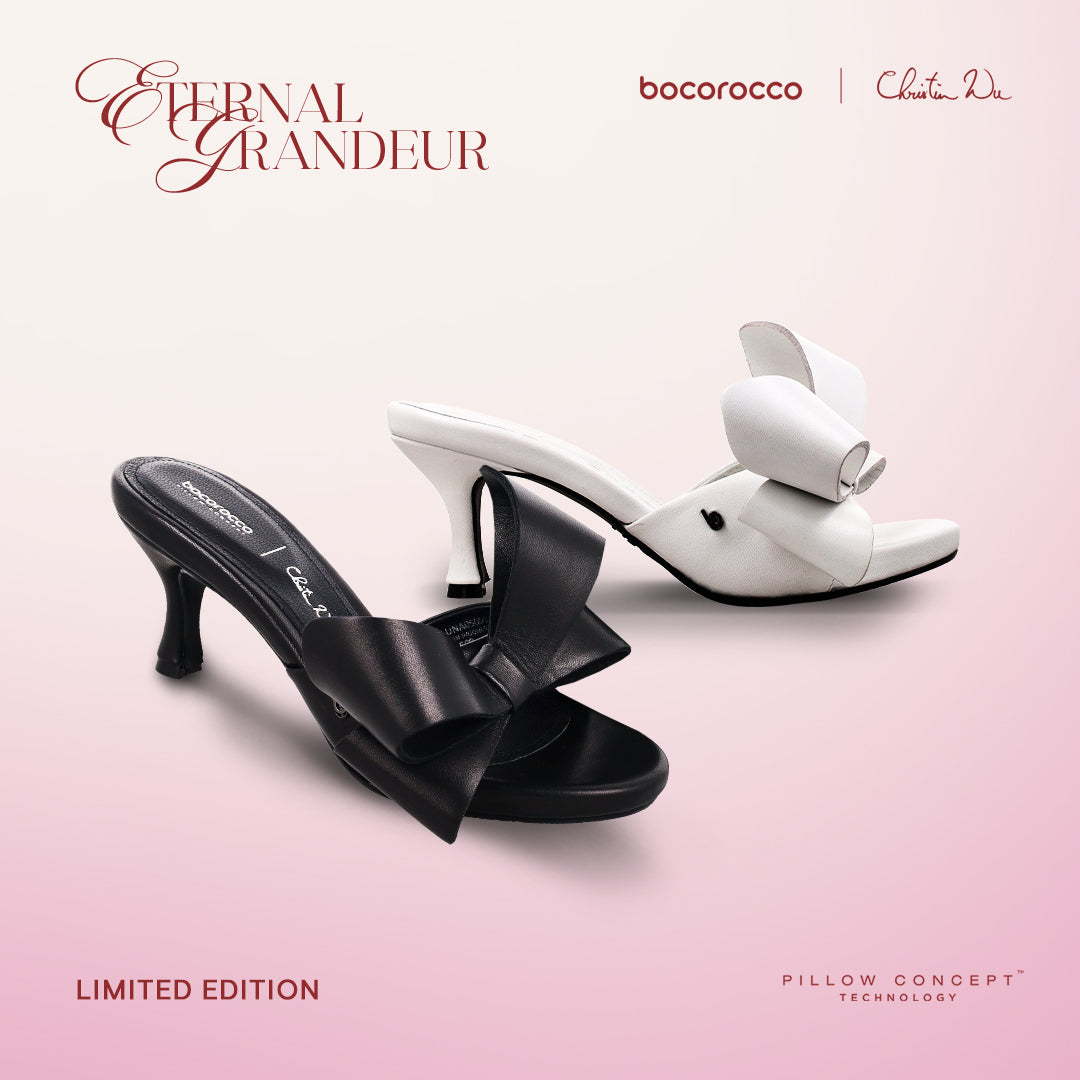 Bocorocco x Christin Wu D. Luna 05 - Sepatu Heels Pita Wanita Kulit Kambing - Nyaman & Halal