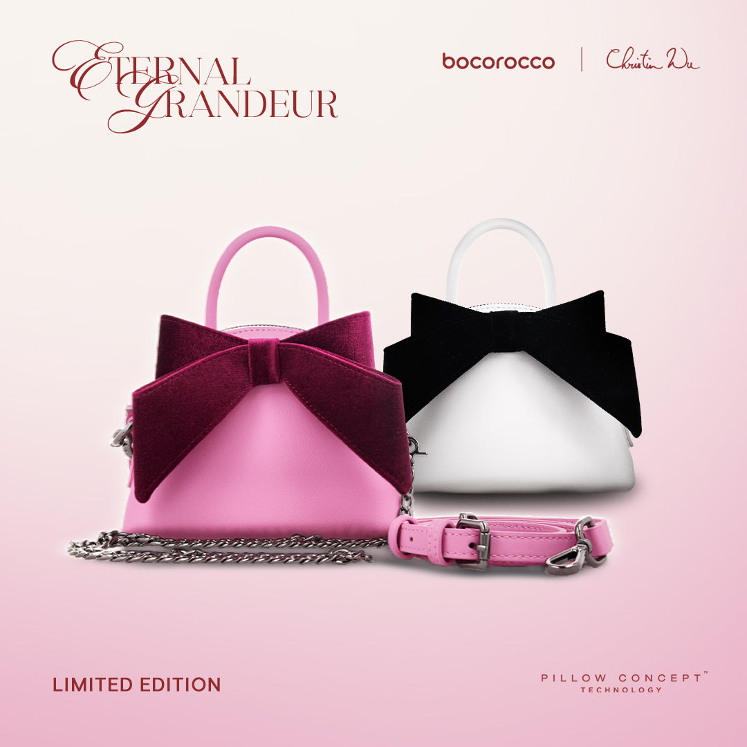 Bocorocco x Christin Wu - Shoulder Sling Bucket Bow Bag