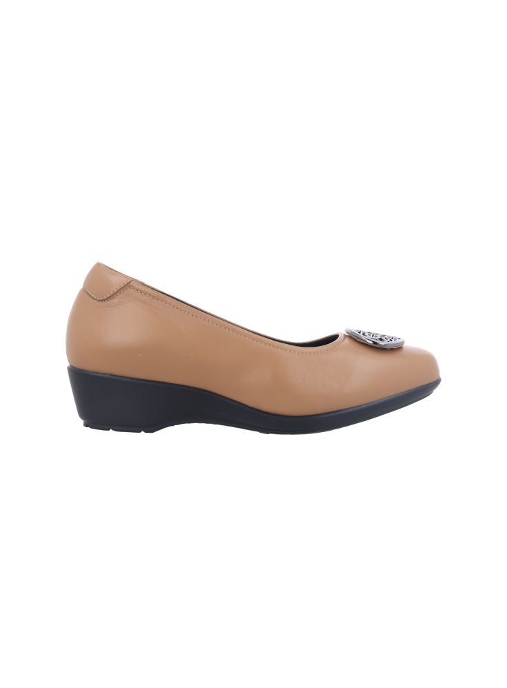 D. Arabela 08 Cognac Scuro - Sepatu Wedges Wanita