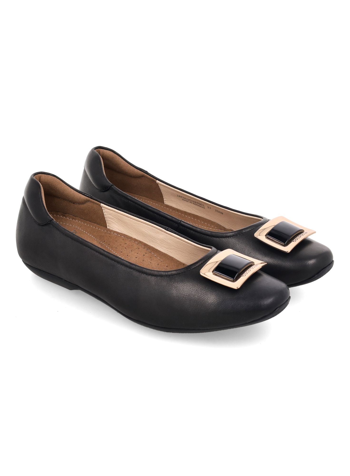 Bocorocco D. Luciana 167 Nero - Flatshoes Kulit