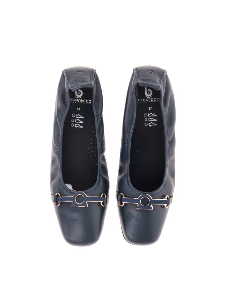 "BOCOROCCO D. TUSCANY 20 NAVY - SEPATU FLATSHOES WANITA FORMAL CASUAL - NYAMAN & HALAL   "