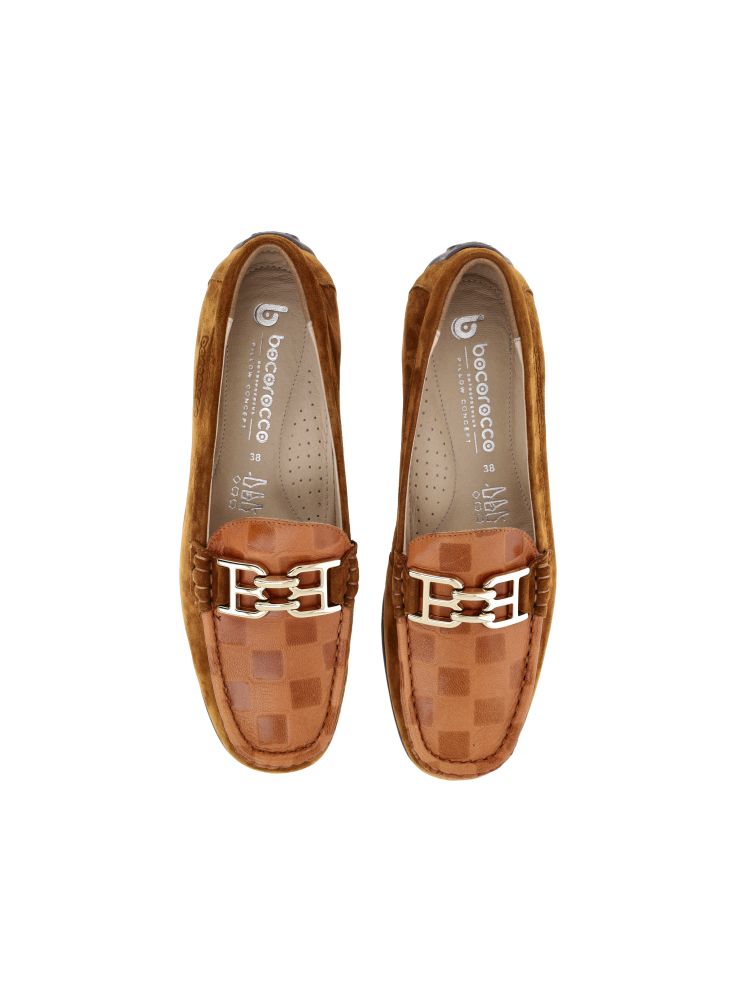 D. Falco 39 Camello - Sepatu Loafer Wanita Kulit Daily Casual - Halal & Nyaman