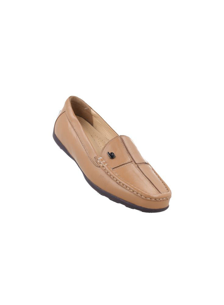 D. Falco 37 Cognac - Loafer Wanita Kulit