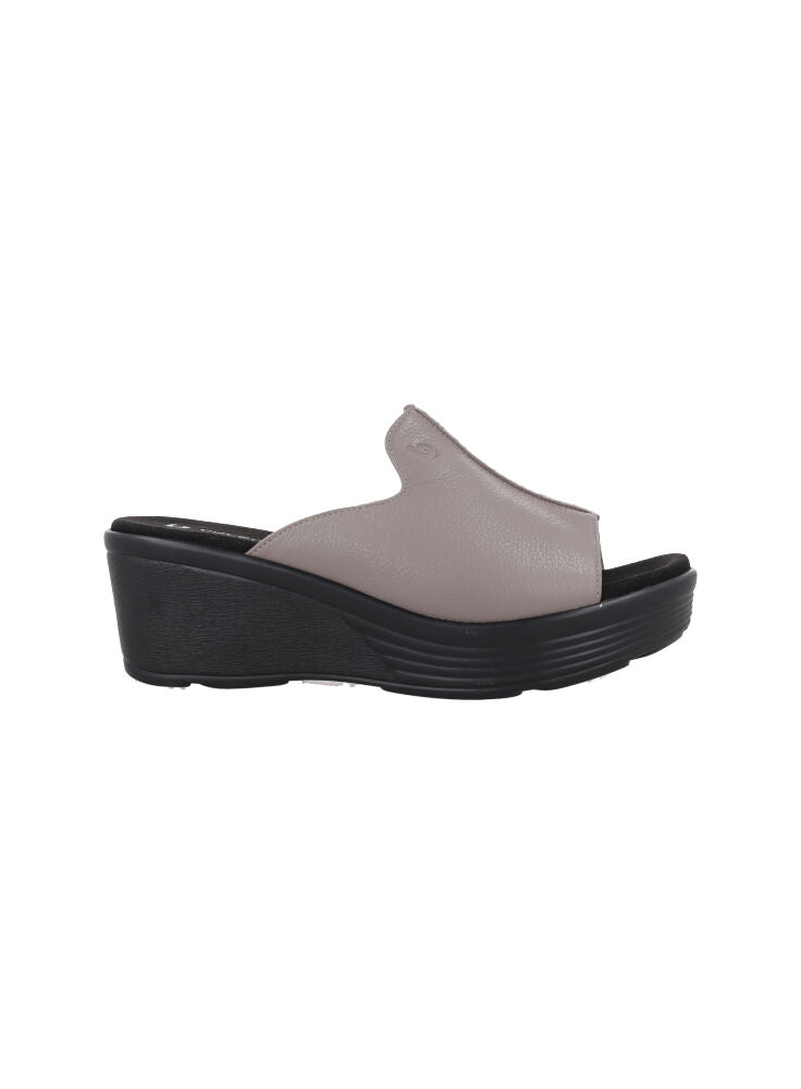 D. MARCELLA 02 TAUPE - SEPATU SANDAL WEDGES WANITA CASUAL - NYAMAN & HALAL