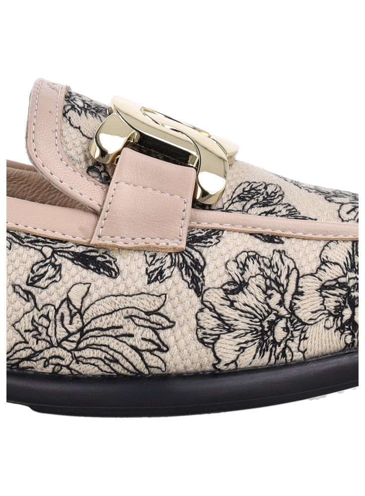 Bocorocco D. Valentia 05 Beige Size 37 - Flatshoes Embroidery