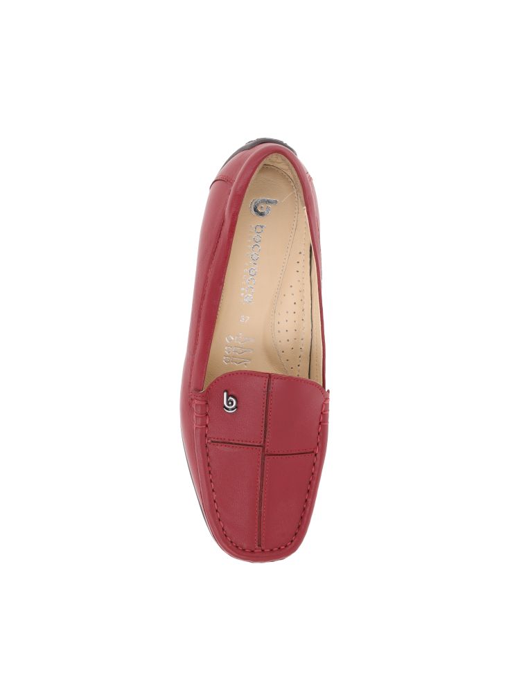 D. Falco 37 Rosso - Loafer Wanita Kulit