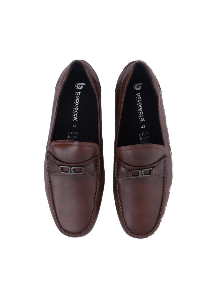Bocorocco U. Falco Cal 223 Testa Di Moro  - Sepatu Loafers Pria Kulit Daily Casual Formal - Halal & Nyaman