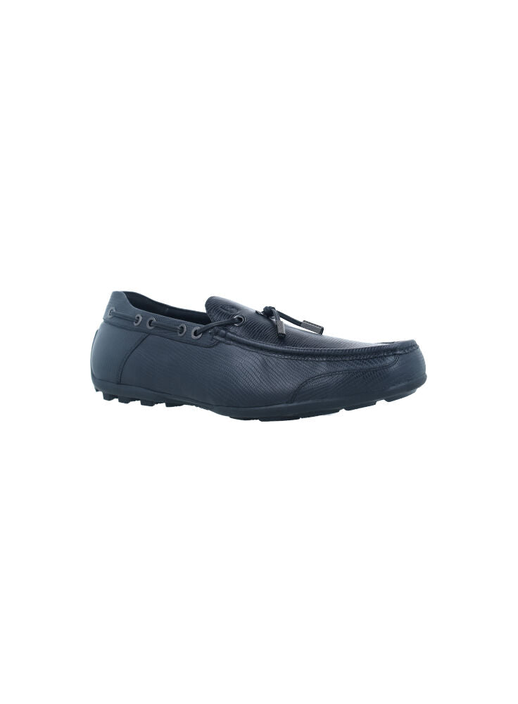 Bocorocco U. Falco Cal 307 Nero - Sepatu Loafers Pria Bahan Kulit Asli