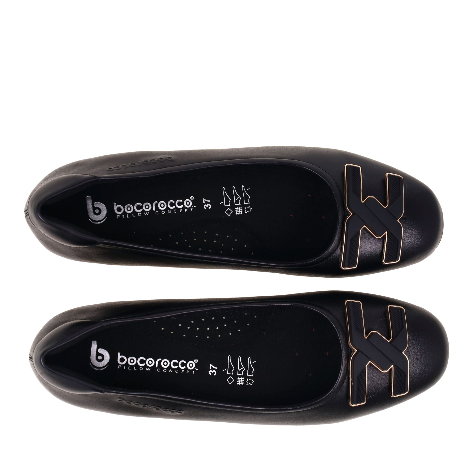 Bocorocco D. Arabela 37a NERO - Wedges Wanita